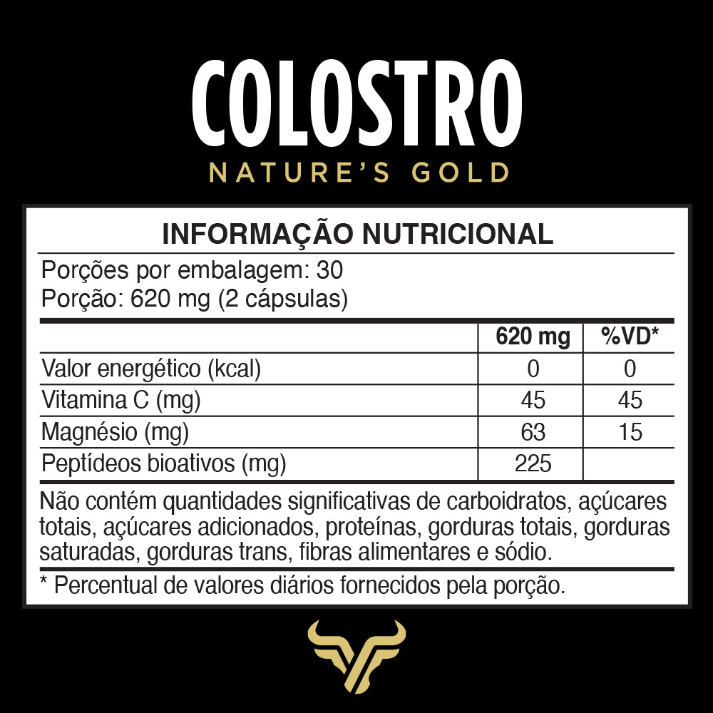 Super Colostro - Peptídeos Bioativos, Magnésio e Vitamina C (60 cápsulas)