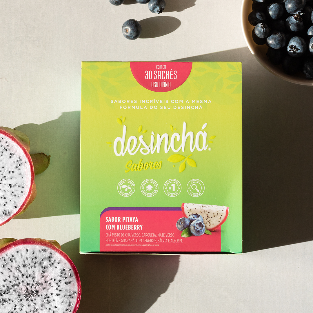 Desinchá Sabores Pitaya com Blueberry (30 sachês)