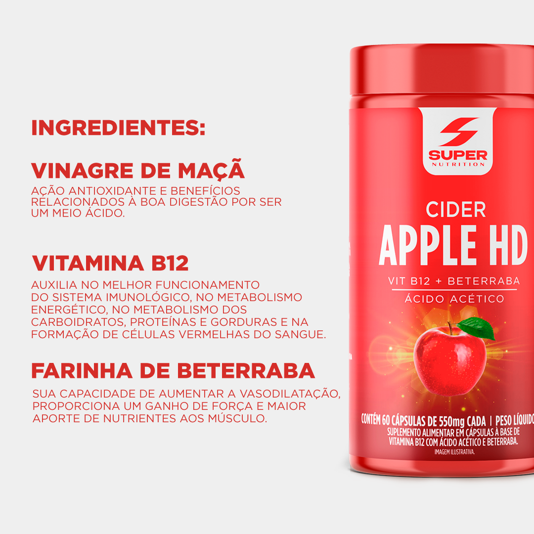 Compre 2 Leve 3 Super Apple Cider HD (60 cápsulas)