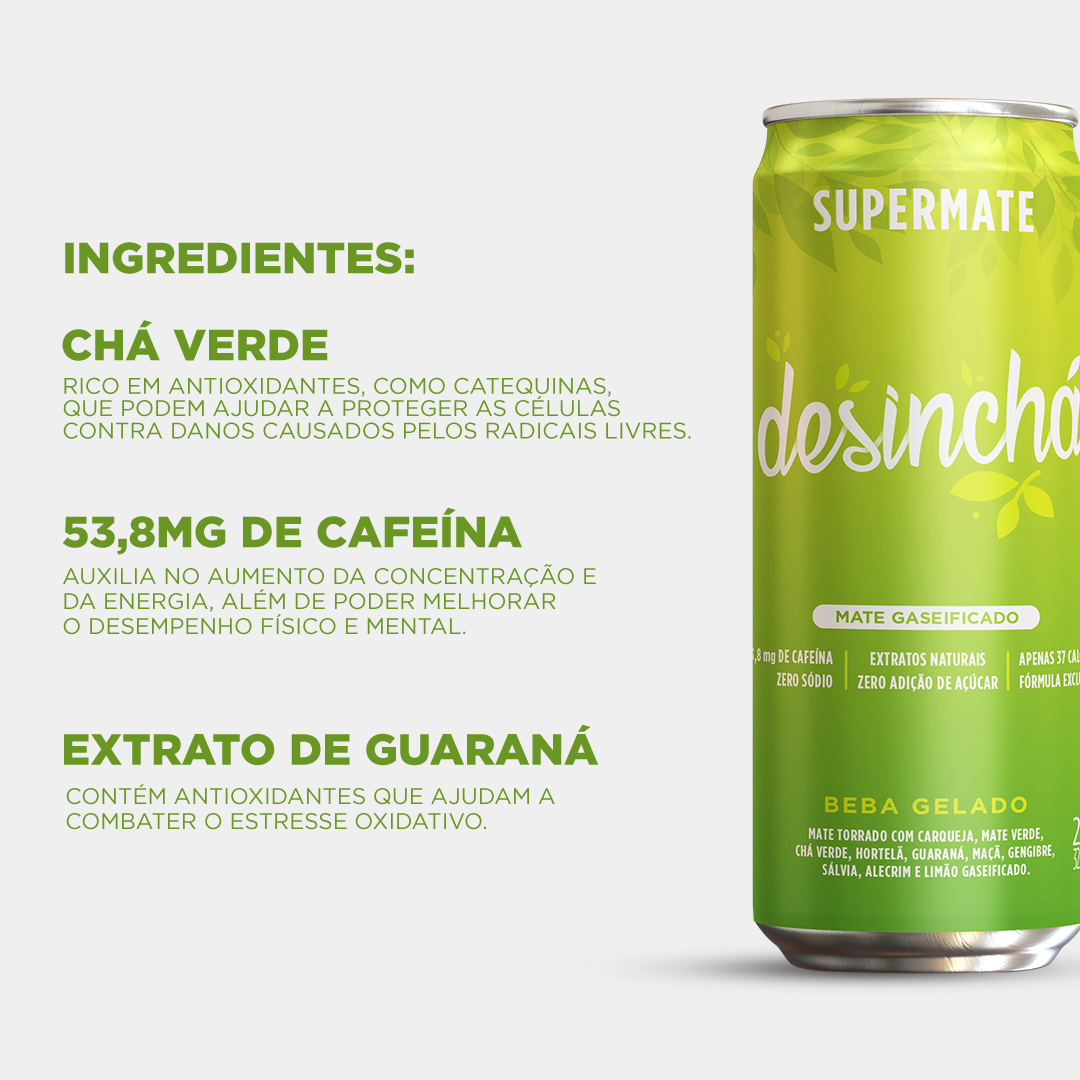 Desinchá Supermate Lata - Pack com 06 unidades (R$8,90 cada)