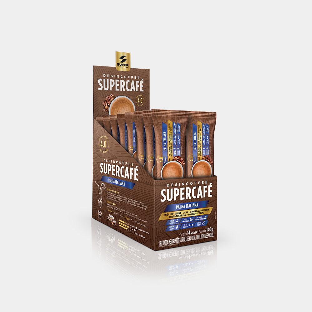 Stick Desincoffee Supercafé Palha Italiana (14 unidades)