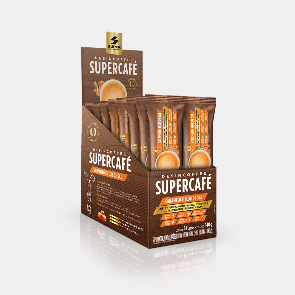 Stick Desincoffee Supercafé Caramelo com Flor de Sal (14 unidades)