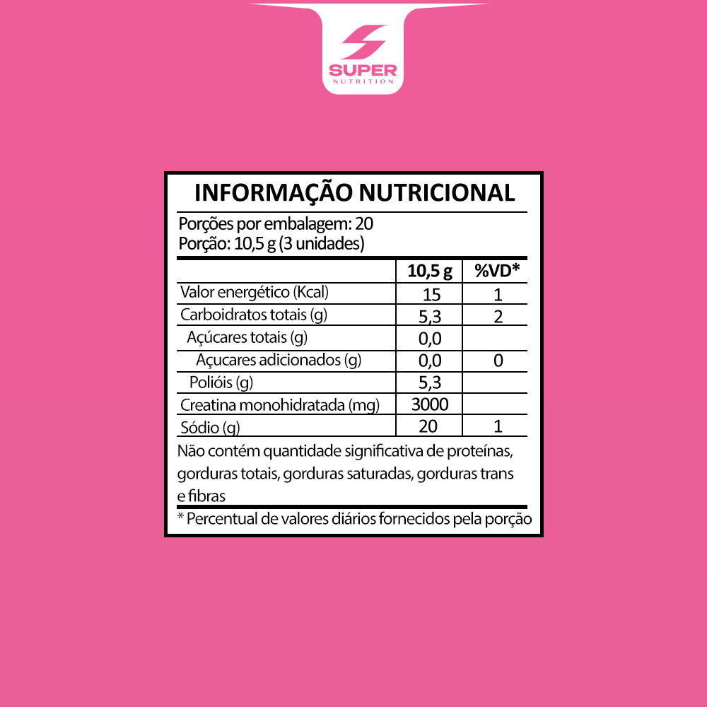 Compre 3 Leve 4 Super Gummy Creatina Sabores