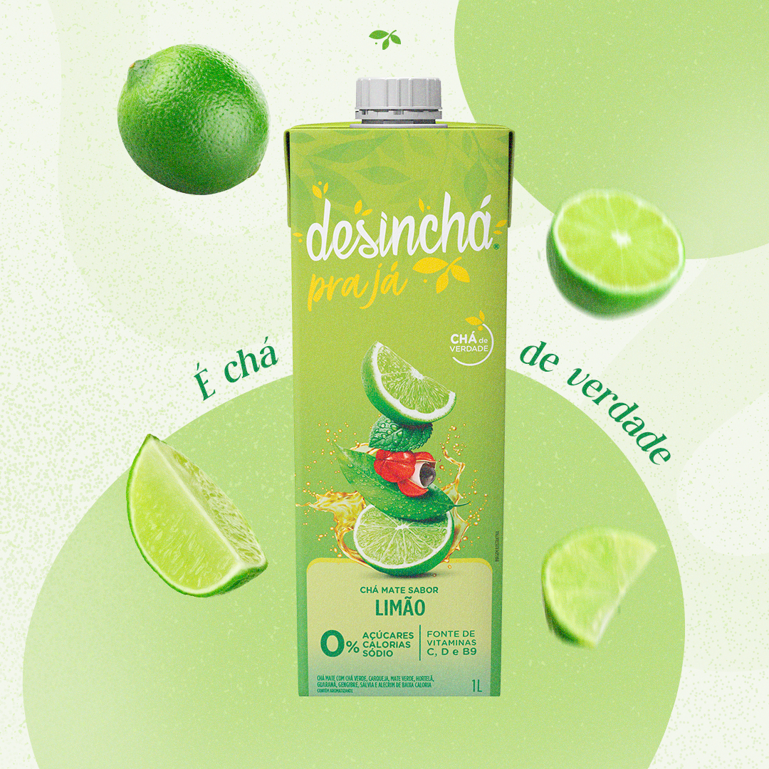 Chá Gelado Sabor Limão Desinchá Pra Já