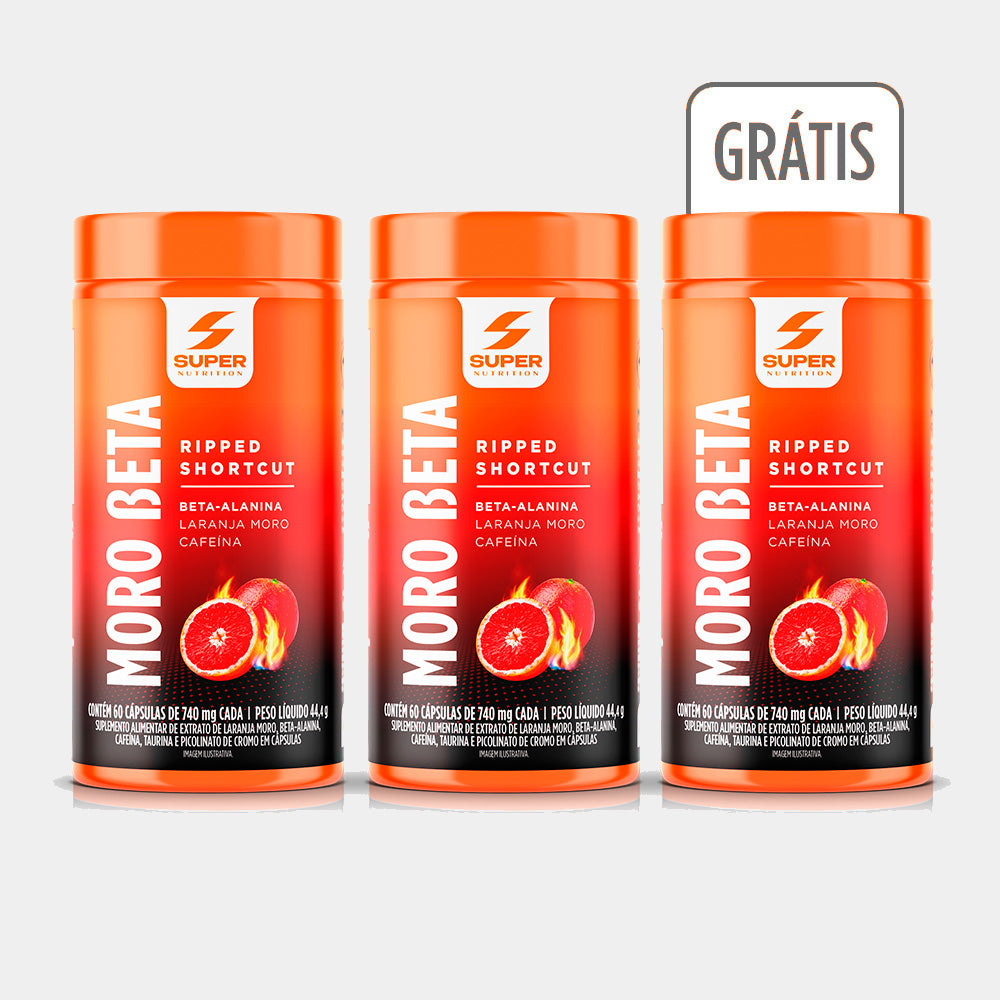 Compre 2 Leve 3 Moro Beta Laranja Moro, Beta-Alanina e Cafeína (60 cápsulas)