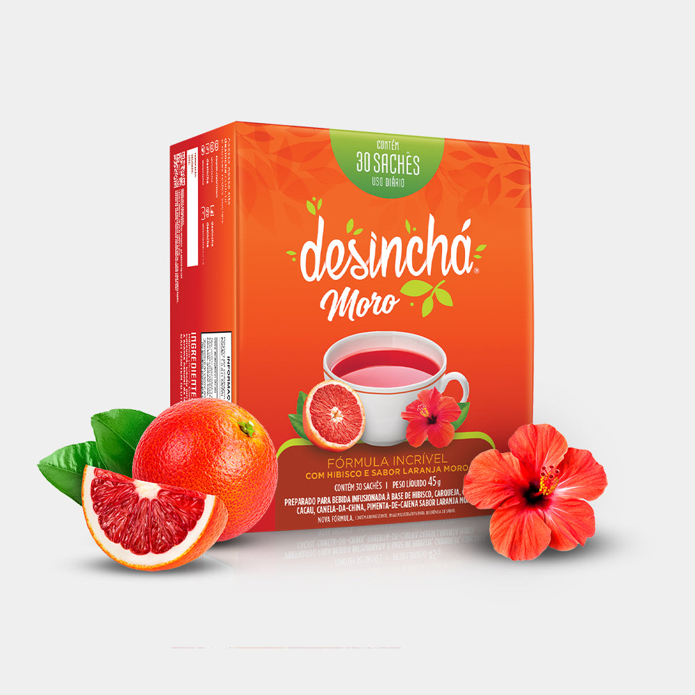 Desinchá Laranja Moro e Hibisco (30 sachês)