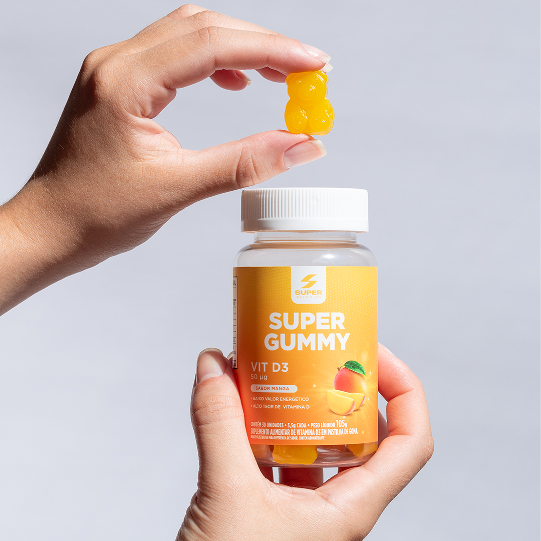 Compre 2 Leve 3 Super Gummy Vitamina D3 Manga (30 gomas)