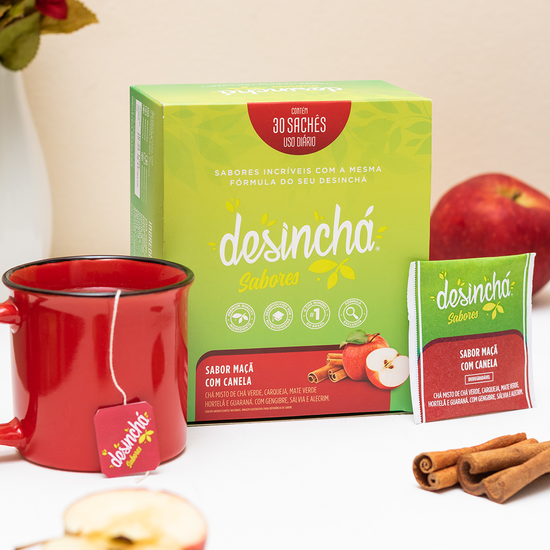 Desinchá Sabores Maçã com Canela (30 sachês)