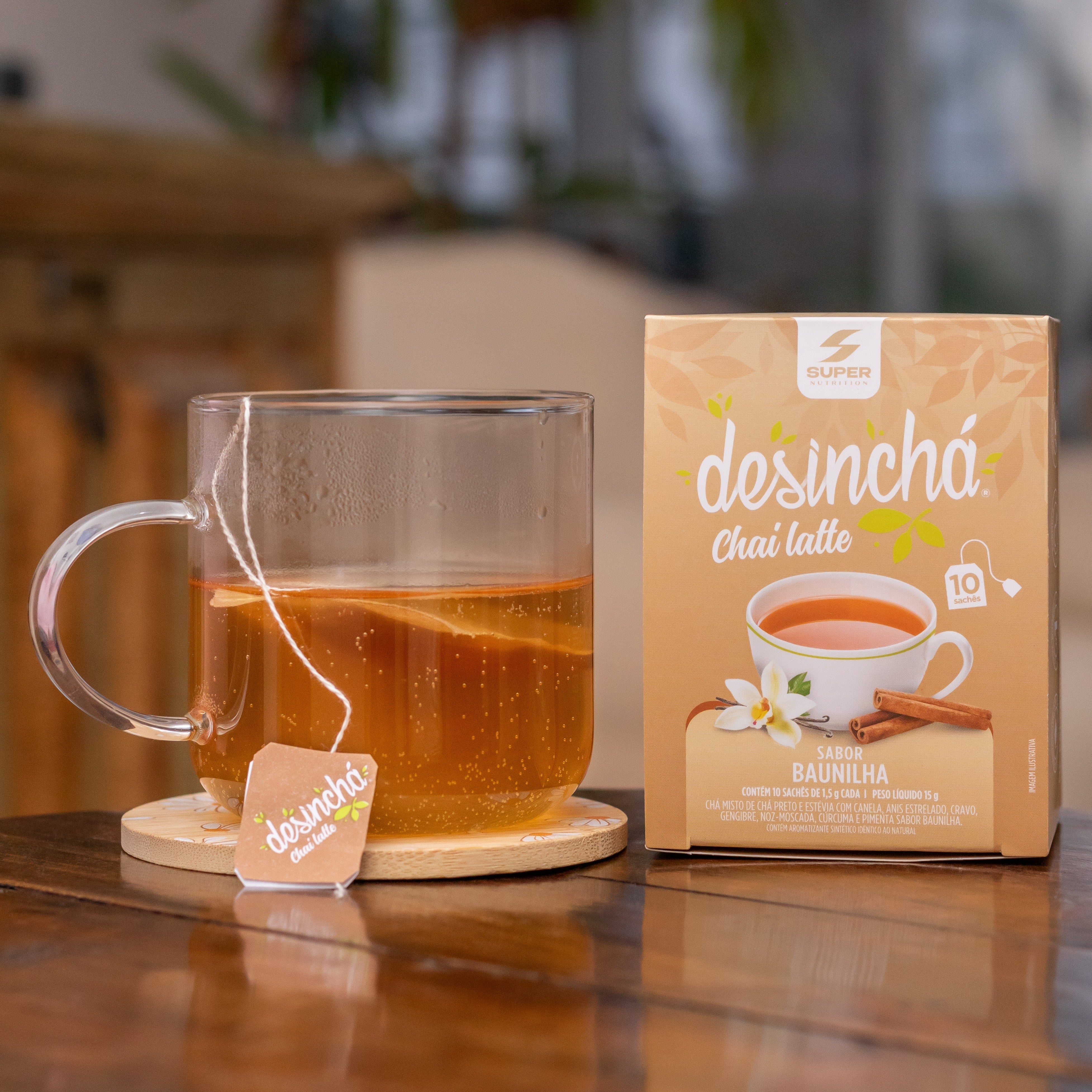 Desinchá Chai Latte Baunilha (10 sachês)