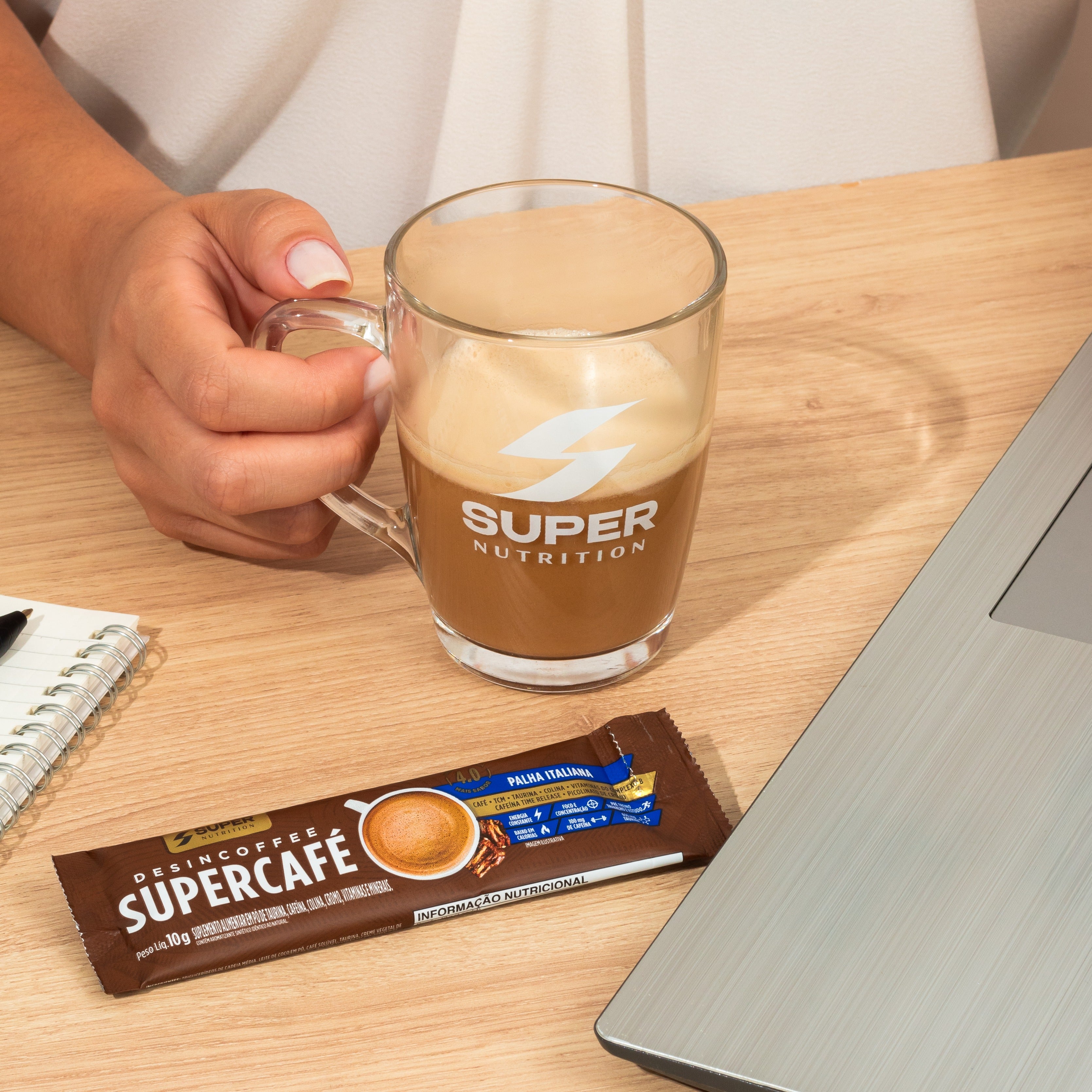 Stick Desincoffee Supercafé Palha Italiana (14 unidades)