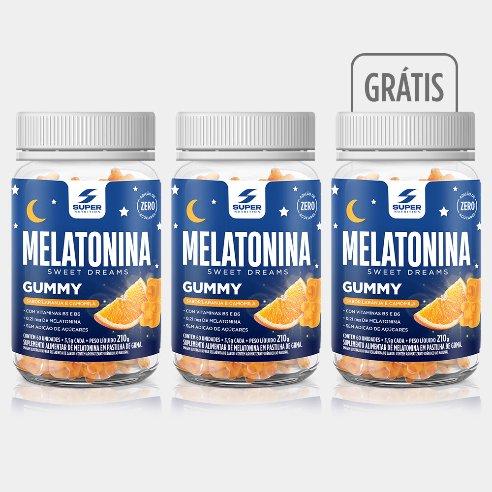 Compre 2 Leve 3 Super Gummy Melatonina (60 gomas)