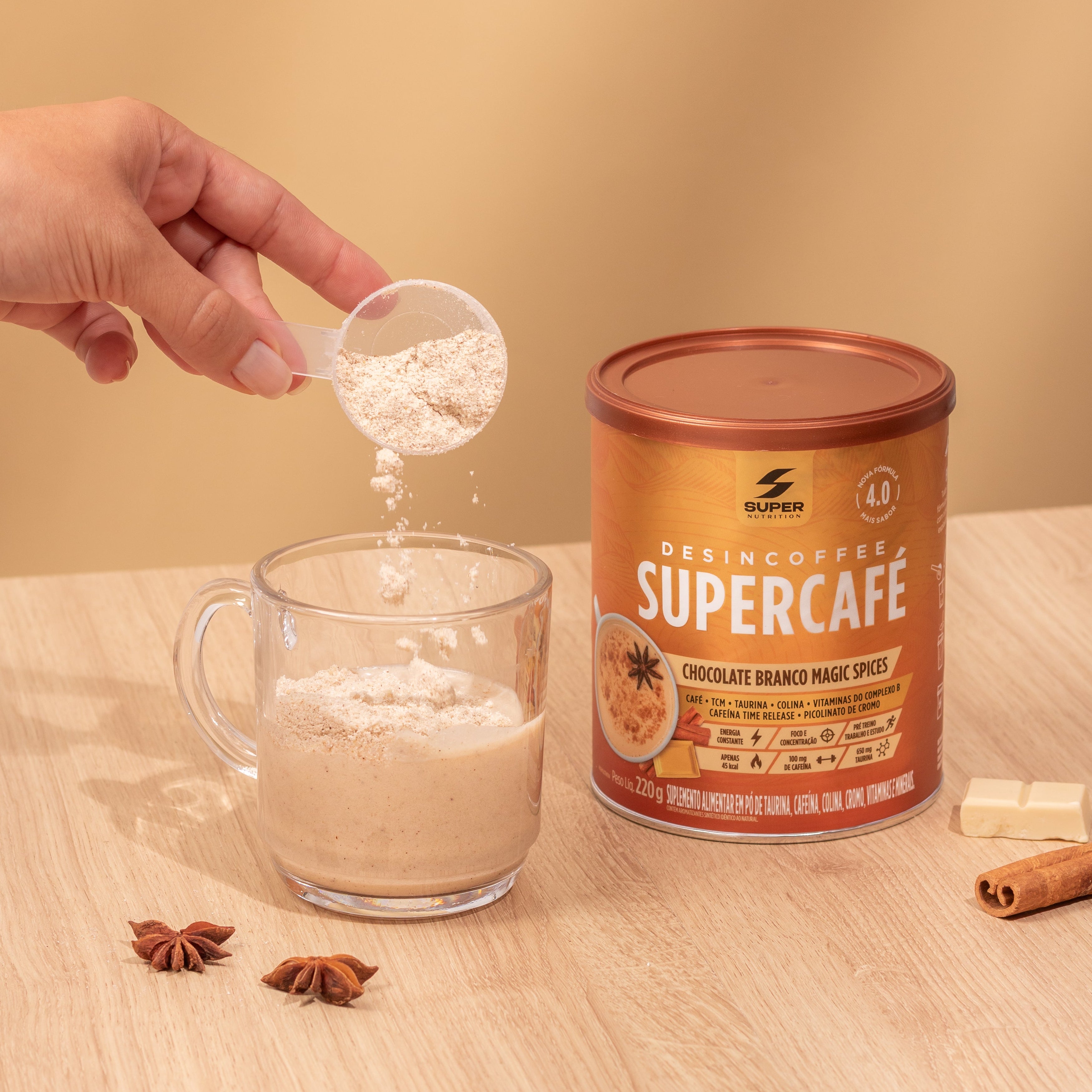 Supercafé Chocolate Branco Magic Spices