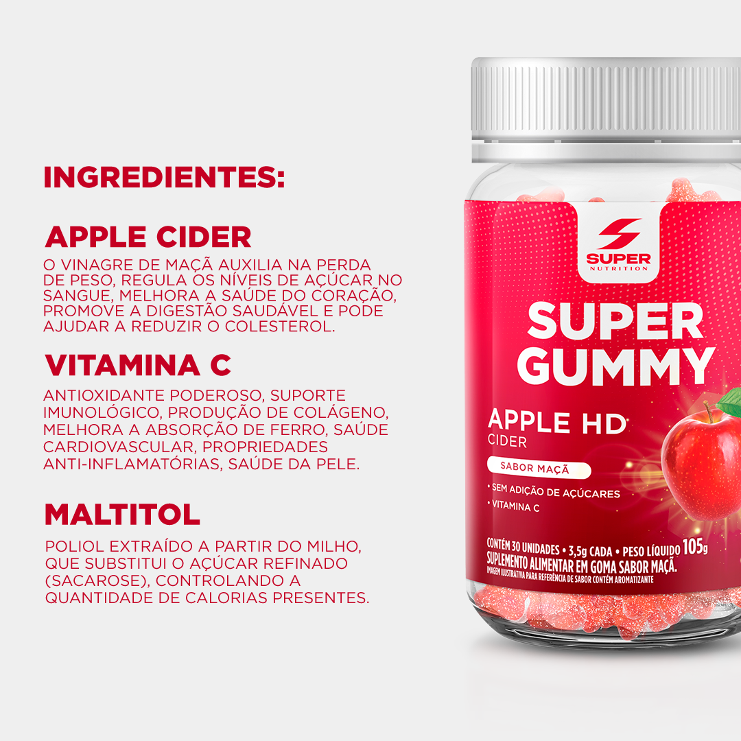 Compre 1 Gummy Apple e Ganhe 1 Desinchá Apple Cider (30 sachês)
