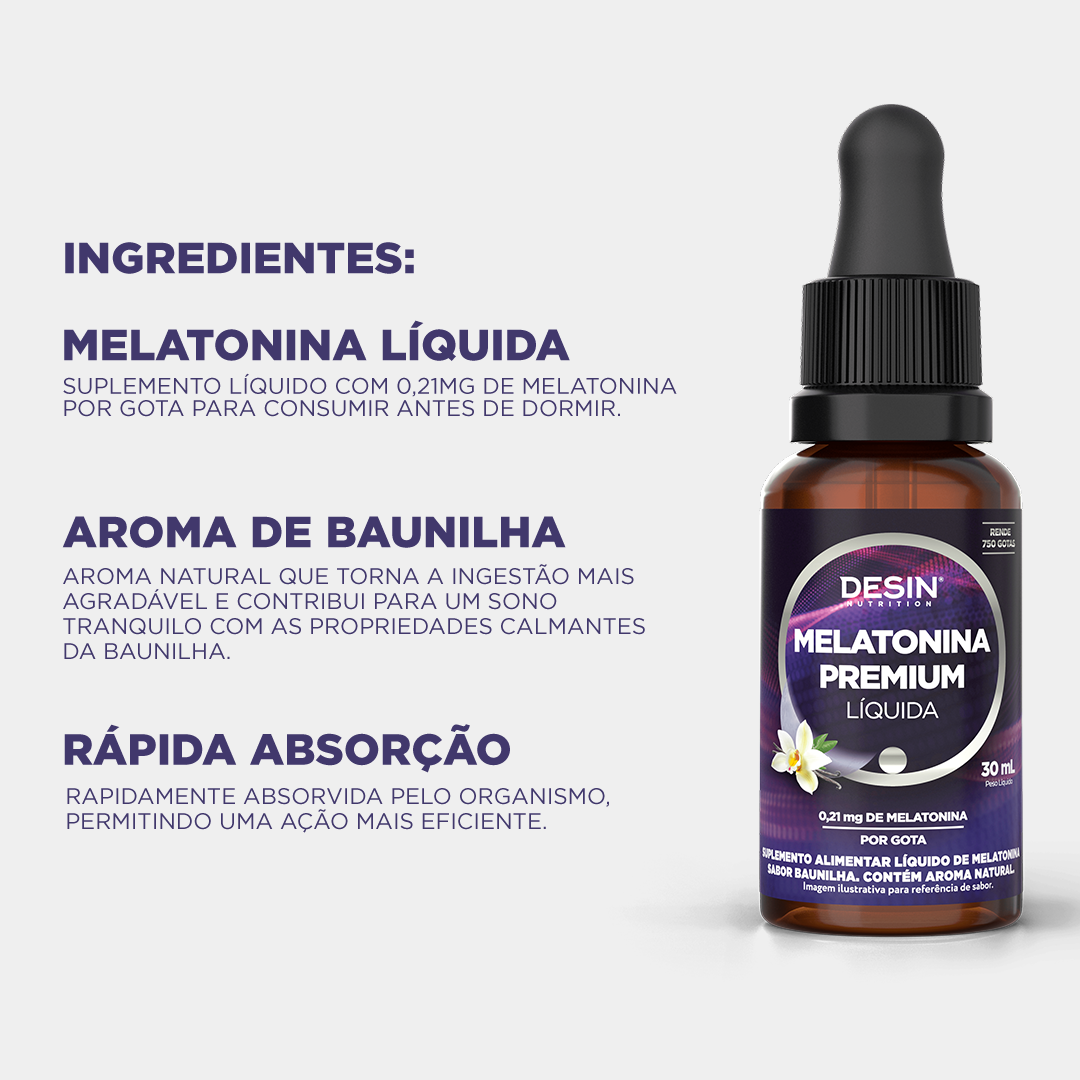 Compre 2 Leve 3 Melatonina Líquida (30ml)