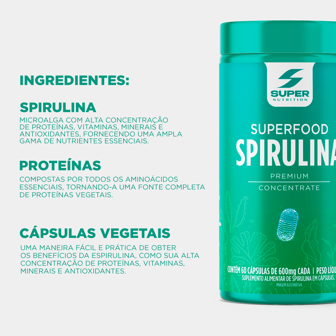 Compre 2 Leve 3 Spirulina Premium (60 cápsulas)