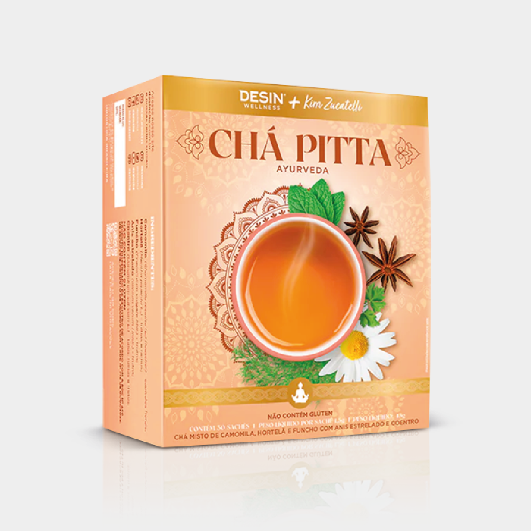 Chá Ayurveda Pitta by Kim Zucatelli (30 sachês)