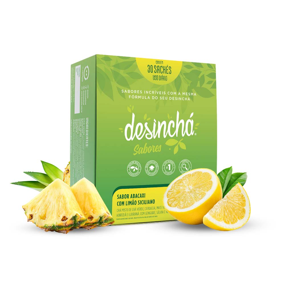 Desinchá Sabores Abacaxi com Limão Siciliano (30 sachês)