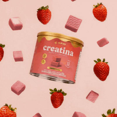 Caramelo de Creatina Sabor Morango (40 unidades)