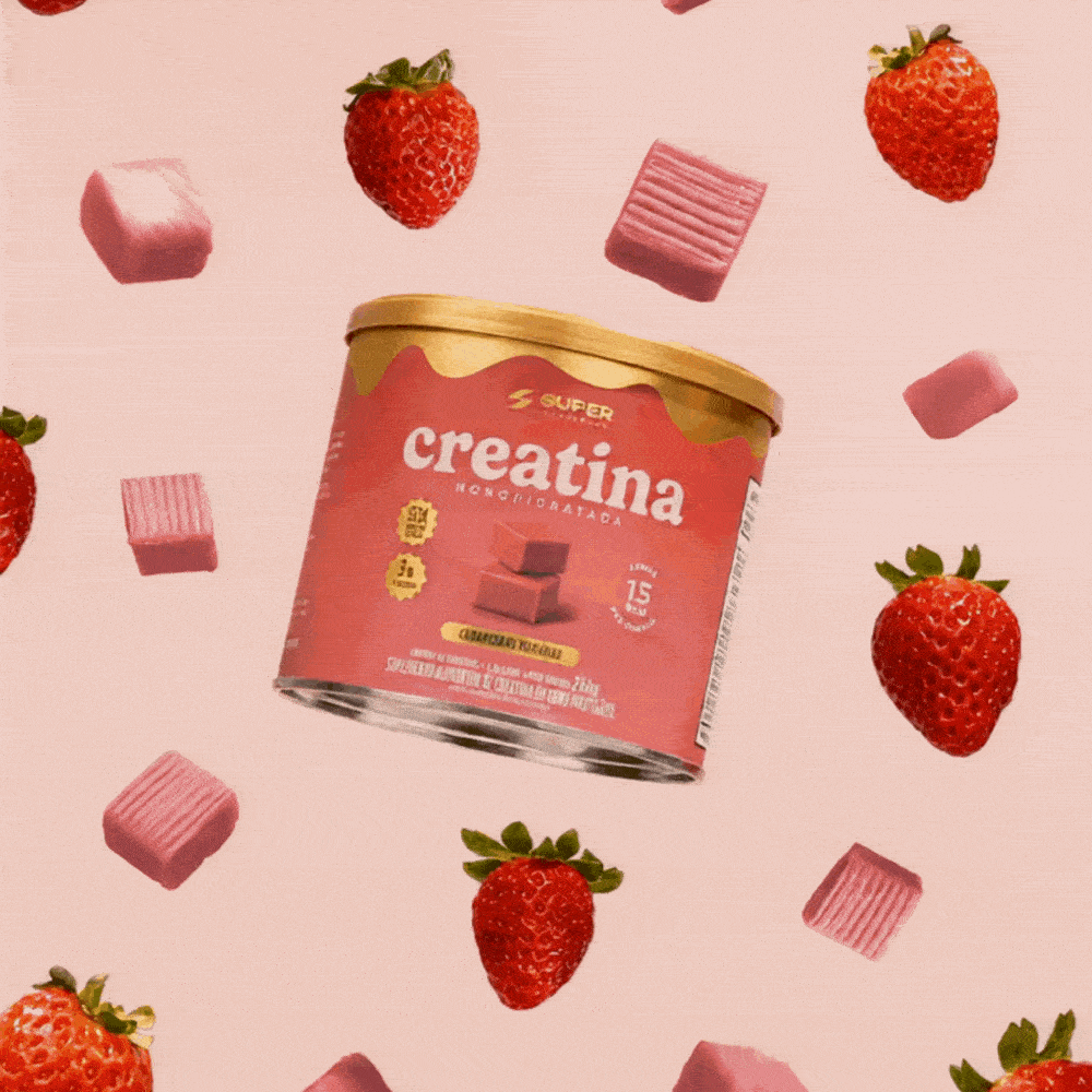 Caramelo de Creatina Sabor Morango (40 unidades)
