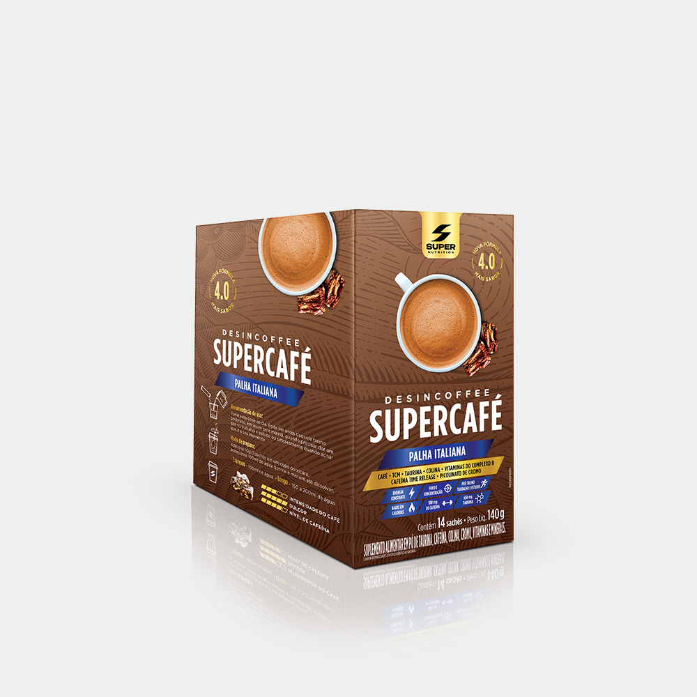 Stick Desincoffee Supercafé Palha Italiana (14 unidades)