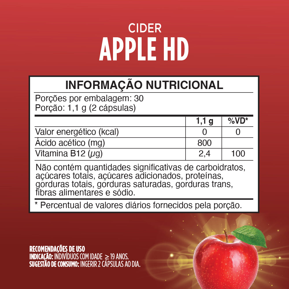 Compre 2 Leve 3 Super Apple Cider HD (60 cápsulas)