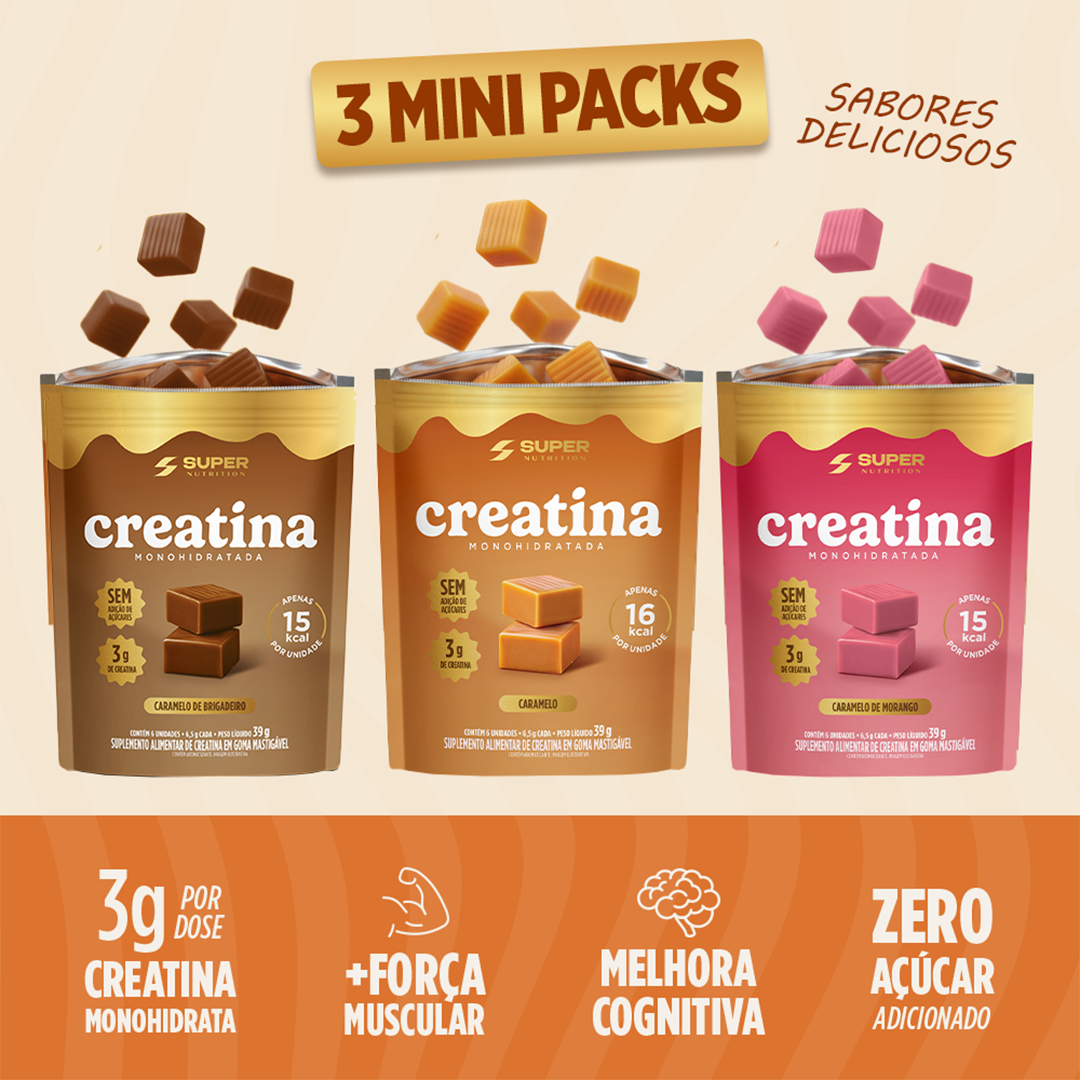 Combo Mini Packs Caramelo de Creatina