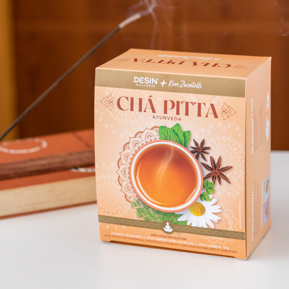 Chá Ayurveda Pitta by Kim Zucatelli (30 sachês)