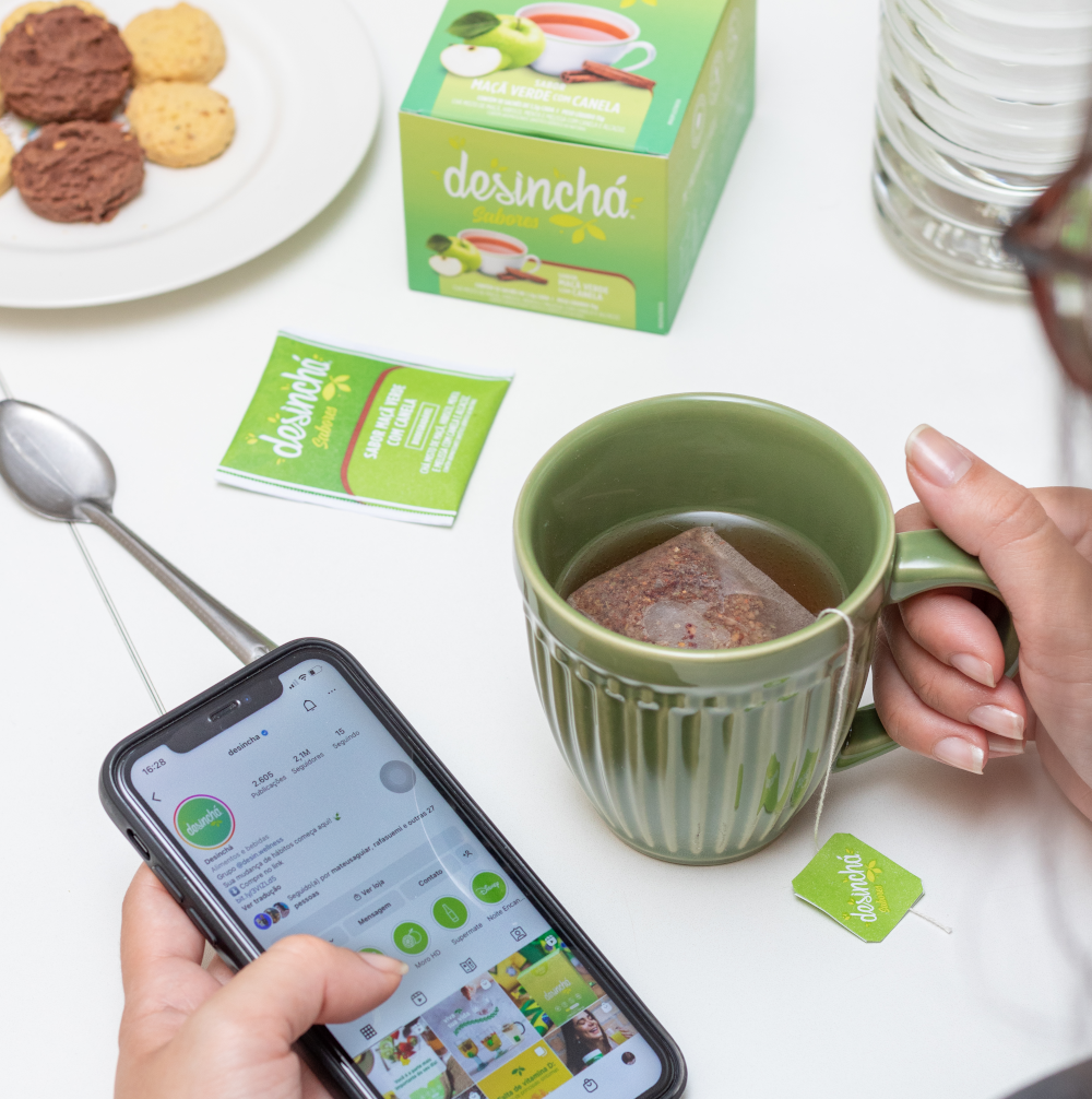 Desinchá Maçã Verde com Canela (10 sachês)