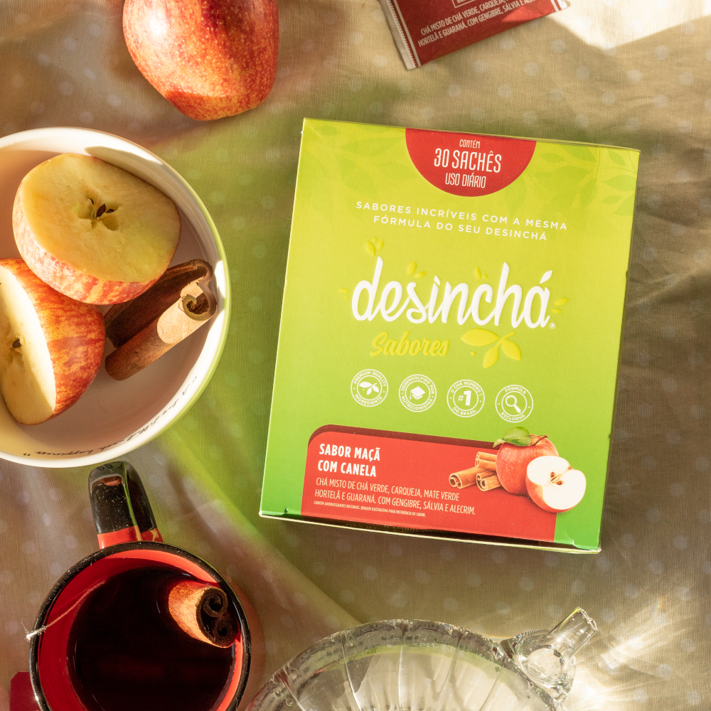 Desinchá Sabores Maçã com Canela (30 sachês)